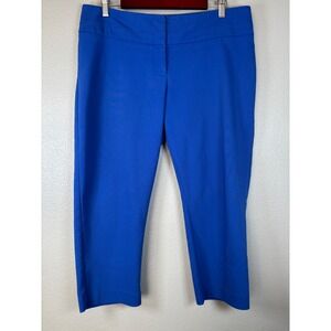 APT 9 The Torie Capri Pants Royal Blue Women's Size 12 Cropped Stretch Comfort